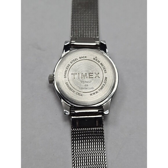 Timex Casey Dress Silver Mesh Womens Quartz Watch New Battery Water Resist WR30M - Picture 9 of 9